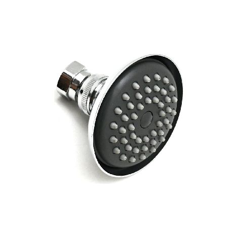 SOFFIONE CAMPANA CON ANTICALCARE- Cromo-grigio- DH- pezzi 1 (1/2)