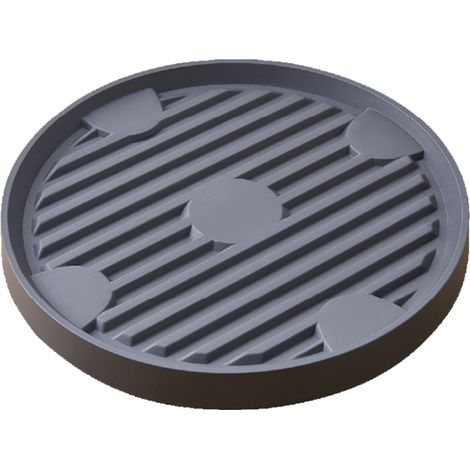 Plateau de Jardinière Mobile - Chariot à Palettes pour Plantes - Roues Pivotantes 360° - Diamètre Intérieur 19,3 cm - Charge Maximale 40 kg - Pour Intérieur et Extérieur