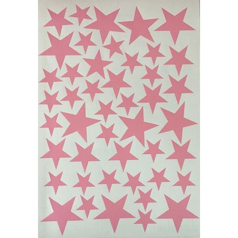Sticker Mural Étoiles - Décoration Murale Enfant Chambre - Autoadhésif PVC Écologique - Pour Surface Lisse - Lot de 1 (1/5)