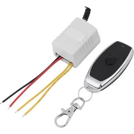 Relais sans fil 12V, télécommande, récepteur, code apprentissage, momentané (1/5)