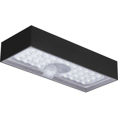 Plafón LED solar Domino 6 W Negro – Sensores integrados – Century (1/3)