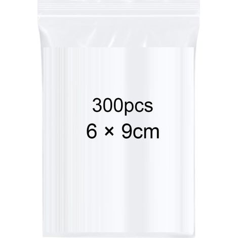 Sachets Plastique Pochette Zip Sac Sac de Rangement Cuisine Loisirs Créatifs Perles Échantillons Biscuits Bonbons Graines (1/3)