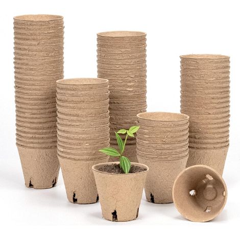 Lot de 100 pots de pépinière de 7,6 cm (1/5)