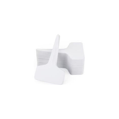 100 pièces étiquettes pour plantes potager, étiquette semis plastique, et stylo, pour jardin exterieur rétiquettes à herbes, blanc (1/5)