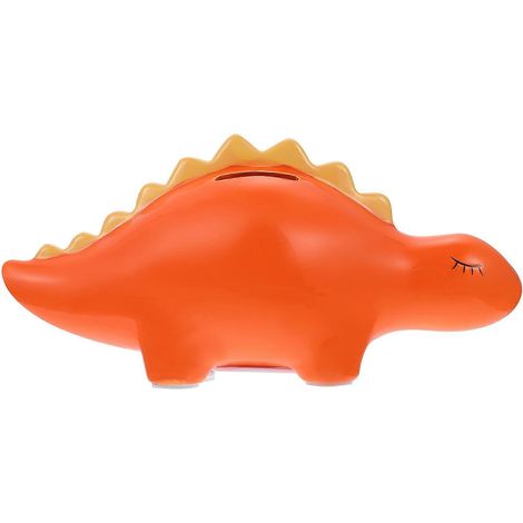 Boîte de rangement pour pièces de monnaie en forme de dinosaure (1 pièce) - Pot d'épargne en céramique (1/5)