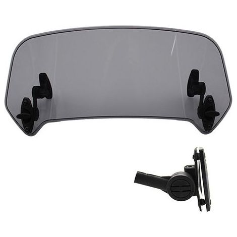 Smoke Color Motorcycle Windscreen Extension - Universal Motorcycle Windshield Extension Adjustable Clip Windscreen Windshield Accessories (1/3)