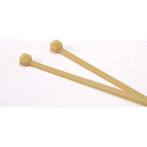 Serre-câble RS PRO Naturel en Polyamide 4.6 (PA 4.6), 203mm x 4,6 mm ( Prix pour Sachet de 100 )