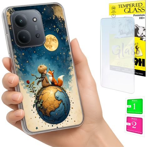 Custodia per Xiaomi Redmi 15C 5G 173mm / Poco C85, retro in vetro temperato 9H. (1/5)