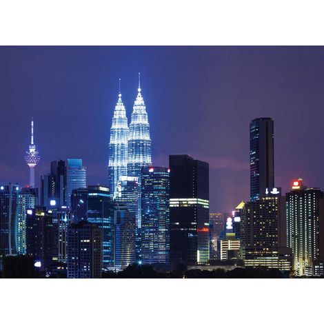 Kuala Lumpur City, photo murale intissée, 155x110 cm, 1 part (1/3)
