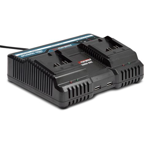 Chargeur double super rapide ventilé avec ports USB pour batterie concept X-Performer (1/4)