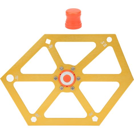 Règle d'angle magnétique hexagonale en aluminium pour scie circulaire et ajustement précis