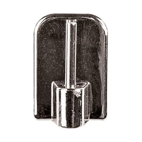 4 GANCI ADESIVI PLASTICA CROMO