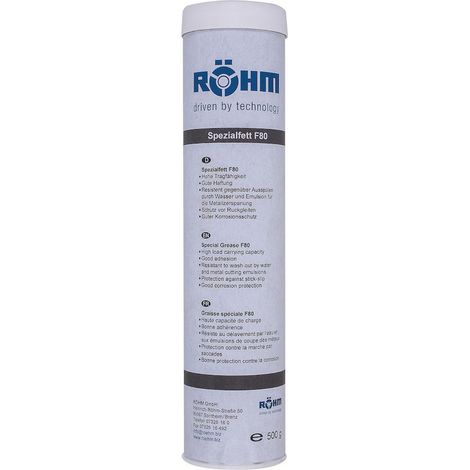 Röhm grasso speciale F80, 500g. Cartuccia - 308555