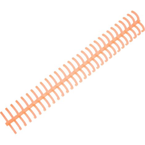 Kit de 10 spirales de reliure orange, capacité 130 feuilles, 30 trous, diamètre 16 mm (1/5)