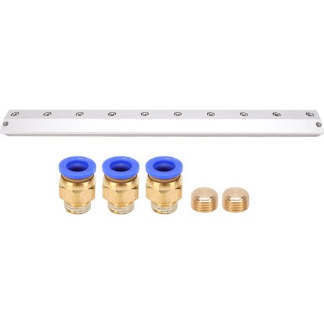 Lame de soufflage d'air en alliage d'aluminium avec Interface filetée 1/4 pouces, dépoussiérage d'eau pour compresseur, ligne de Production industrielle 450mm (1/5)