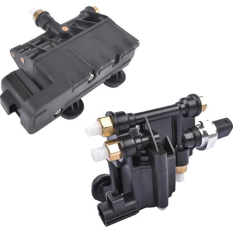 Bloque de válvulas de suspensión neumática, compatible con Land Rover Discovery 3 y 4, rendimiento certificado CCC, material duradero. (1/5)