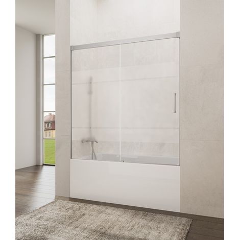 Box vasca BASIC FROST PLUS fisso + scorrevole Misura di installazione: 140-145 cm (1/4)