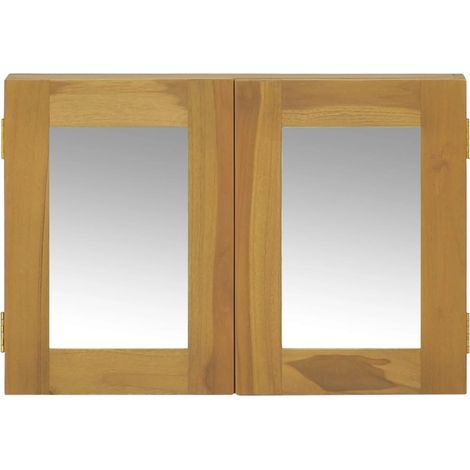 Maison Exclusive - Mobile a Specchio 60x10x40 cm in Legno Massello di Teak