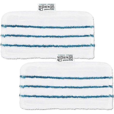 AURA Lot de 2 lingettes de rechange lavables pour balai vapeur Black & Decker FSM1600, 1610, 1620 et 1630. (1/5)
