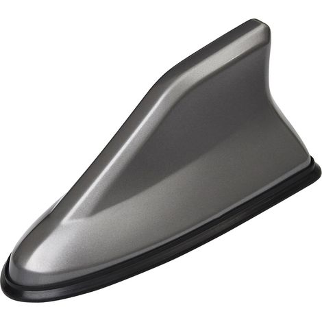 Antenne aileron de requin pour toit de voiture, finition piano, accessoire extérieur gris. (1/5)