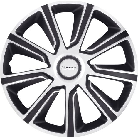 Michelin Radzierblenden Louise 40 cm (16 Zoll) silber schwarz 4 Stück Radzierblenden