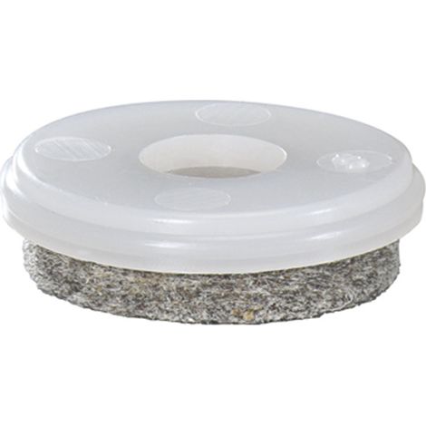 Wagner QuickClick Einsatz Möbelgleiter ULTRASOFT zum Aufdrücken ø 25 mm, natur, 4 Stück