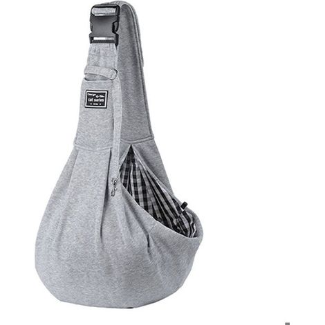 Sac de transport pour petit chien et chat, bandoulière réglable, mains libres, réversible, sac de voyage pour chiot, sac à dos pour (1/5)
