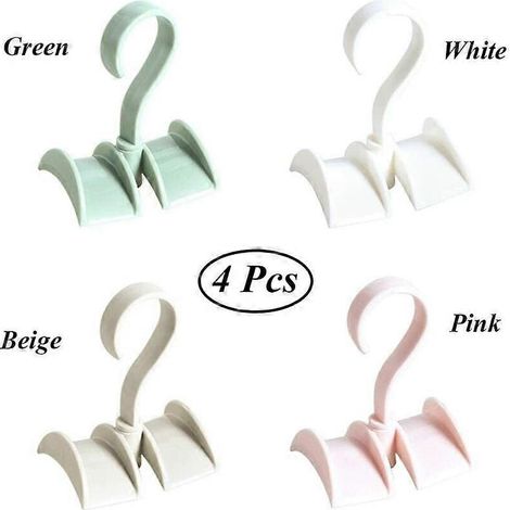 Ensemble de 4 porte-cravates, cintre pivotant pour sac fourre-tout, crochet pour foulard, cintre pivotant pour sac à main (1/4)