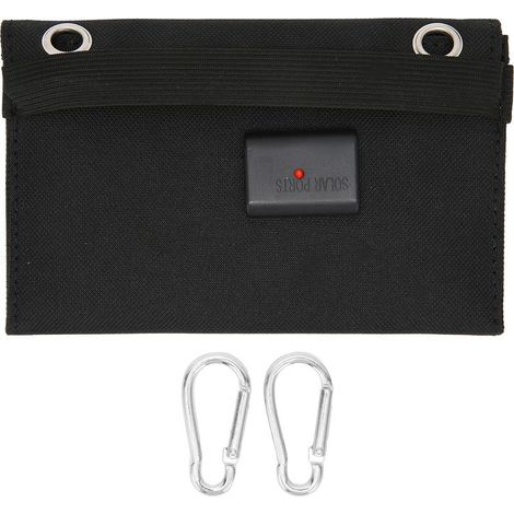4W 2 Panneaux Solaires Pliables Puissance Mobile en Polysilicium à Haute Efficacité de Conversion Portable avec Boucle d'escalade pour Camping en Plein Air Automobile (1/5)