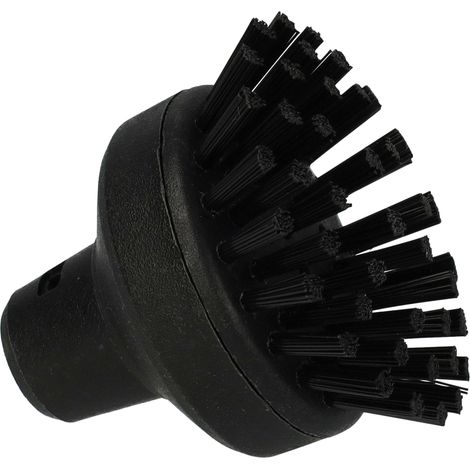 vhbw Large Round Brush compatible with Kärcher SC 3 EASYFIX YELLOW, SC 3 EASYFIX PREMIUM YELLOW Steam Cleaner - Steam Brush