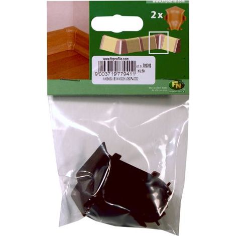 Inneneck für Kunststoffleiste KU.050 wenge Clips & Ecken (1/2)