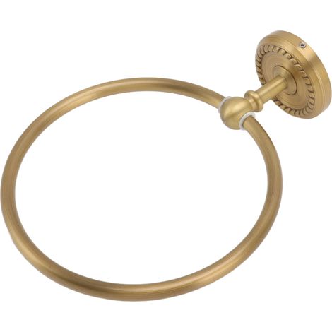 Handtuchring im Antik-Stil aus Messing und hochfestem Edelstahl, langlebig und rostbeständig, fürs Badezimmer (1/5)
