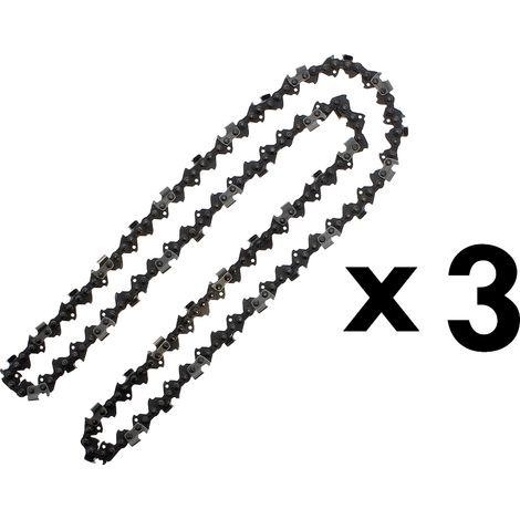 Gt Garden – Lot de 3 chaînes 85 maillons .325' pour tronçonneuse 22 pouces – Largeur de jauge 1.5 mm – Coupe nette pour bois dur