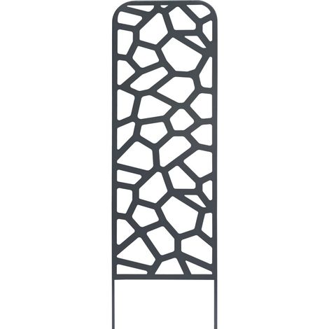 Dekoratives Metallspalier zum Bepflanzen STONE - 0,33 x 1,20 m - Schiefer NORTENE