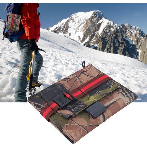 Chargeur solaire portable 5W 5V pour appareils 5V, pliable et en camouflage. (1/5)