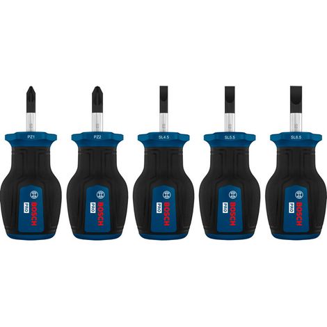 Bosch PRO Stubby-Schraubendreher-Set PZ/SL, 5-tlg. - 1600A03HU7 (1/4)