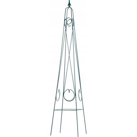 KADAX Rankhilfe, Rankobelisk, freistehender Obelisk aus Stahl, 30 x 150 cm