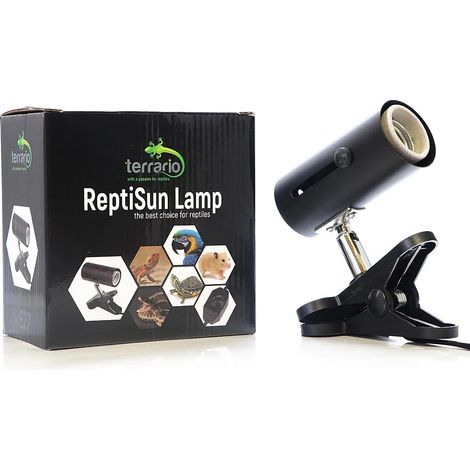 Lampe avec support à clip pour ampoule chauffante E27 200W avec régulateur (1/5)