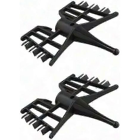 Fouet papillon compatible avec Monsieur Cuisine Connect, accessoire de mélange en ABS gris alimentaire, lot de 2 (1/5)