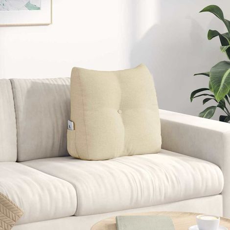 Rücken Kissen Creme 45 x 24 x 50 cm Stoff