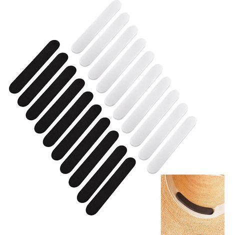 20 pièces Hat Size Reducer, 5mm D'épaisseur Insertion de Chapeau, Blanc et Noir Réducteurs de Taille de Chapeau, Reducteur de Tête Chapeau pour Hommes et Femmes (1/5)