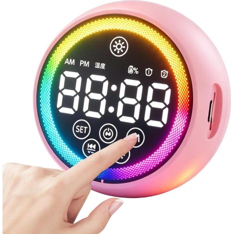 Réveils Pour Chambre À Coucher Affichage LED Rechargeable (1/5)