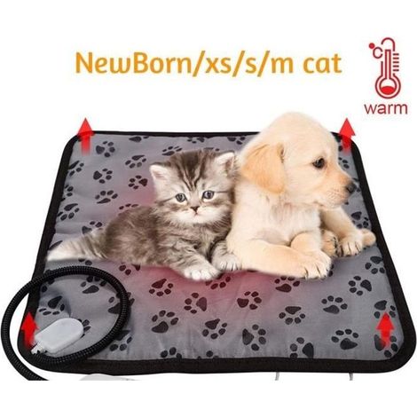 Couverture chauffante pour animaux de compagnie à température réglable