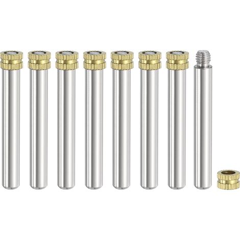 8Pcs Panneau Entretoise Vis M5 x 6mm x 46mm Métal Mur Entretoise (1/5)