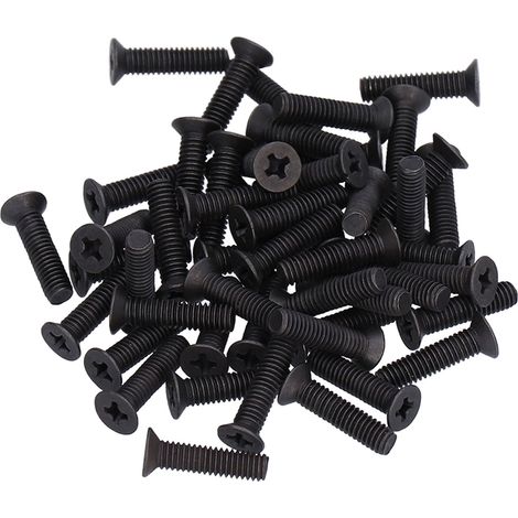 50 Stück Senkkopfschrauben, Flachkreuz M4 A2-70, Verbindungsteil für Reparatur und Wartung, M4x16 (1/5)