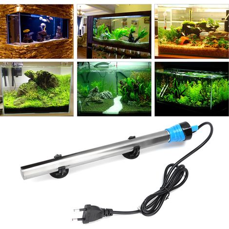 Tige chauffante automatique à température constante en acier inoxydable pour aquarium (1/5)