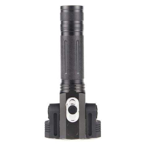 Torch Light,Strong Light Flashlight Three-head Rechargeable LED Flashlight 180°Adjustable T6+XPE (1/4)