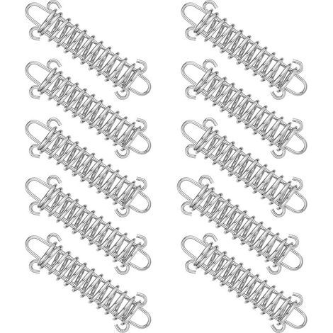 Set di 10 molle di tensione in acciaio inox per tenditore di corde per tende, verande e altri tipi di tendalini. (1/5)