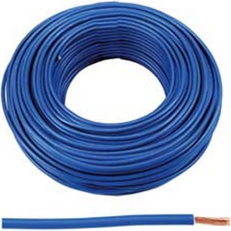 100MT CAVO ELETTRICO UNIPOLARE ANTIFIAMMA BLU FS17 - 1x mmq.2,5 colore blu