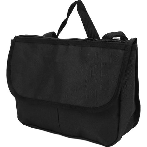 Sac de rangement pour déambulateur et fauteuil roulant, 3 grandes poches, tissu polyester 600D léger, noir (1/5)
